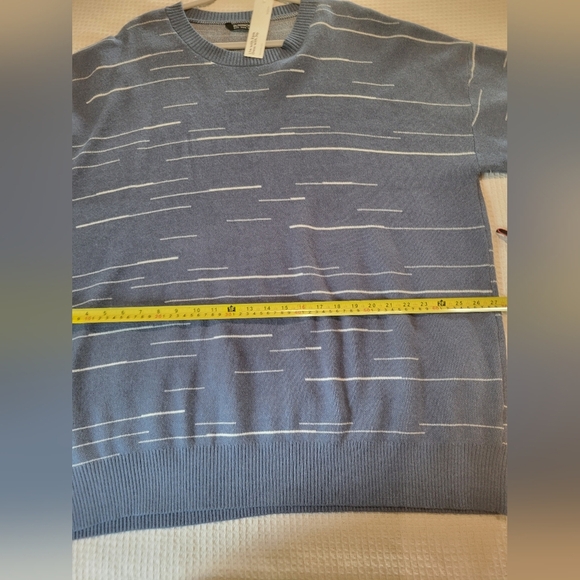 Bloomchic Blue Striped Men's Sweater - Picture 10 of 12